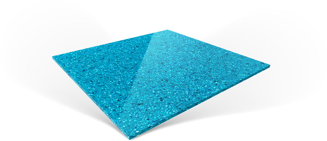 Tile_CoralBlue Fiberglass swimming pool colors: Coral Blue