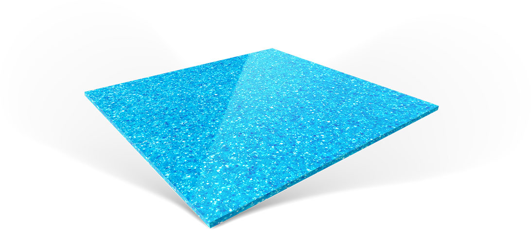 Tile_ReefBlue Fiberglass swimming pool colors: Reef Blue